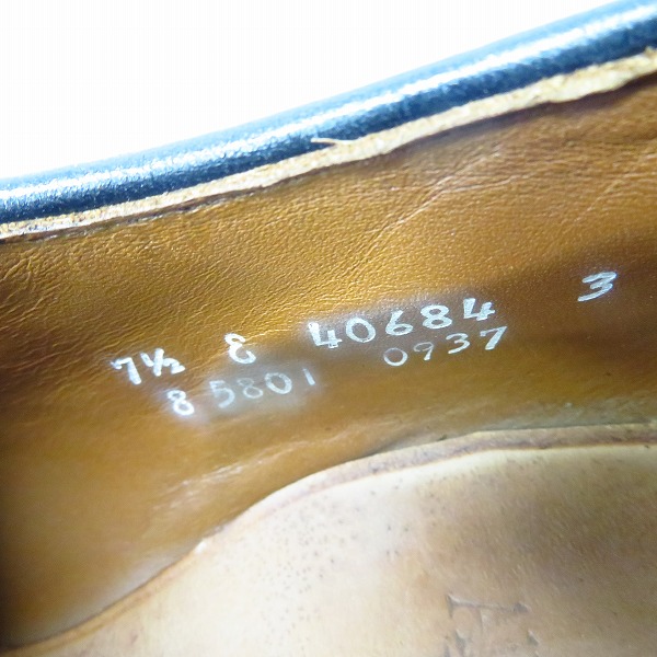 実際に弊社で買取させて頂いたAllen Edmonds/アレンエドモンズ Vチップ レザーシューズ/7.5の画像 5枚目