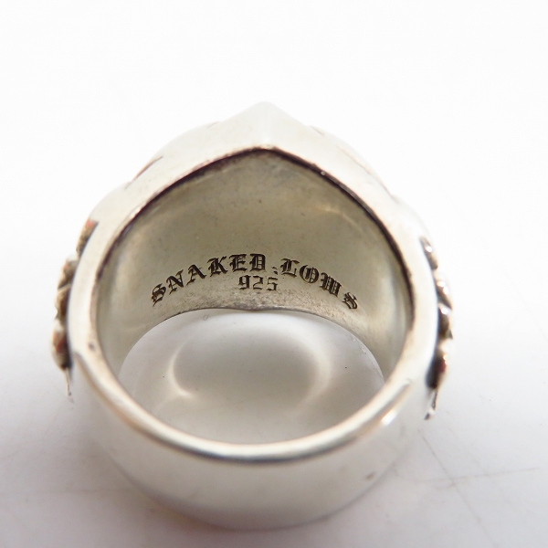 実際に弊社で買取させて頂いたSNAKED LOWS/スネイキッド ロウズ ディールデザイン ダイヤソリッドリング 10.5号の画像 4枚目