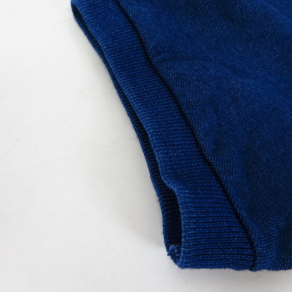 実際に弊社で買取させて頂いたMAISON KITSUNE PARISIEN ワンポイント ポロシャツ ネイビー/Mの画像 6枚目