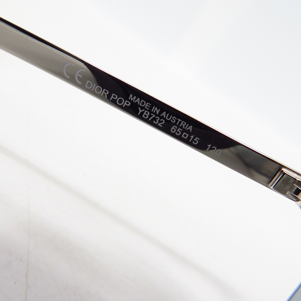 実際に弊社で買取させて頂いたChristian Dior/ディオール サングラス DIOR POP/ディオールポップ YB732の画像 5枚目
