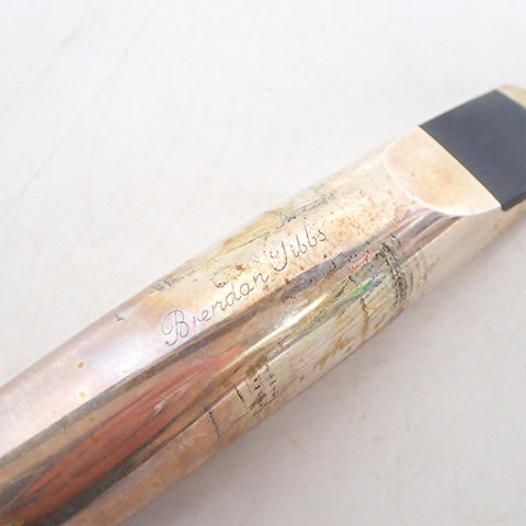 実際に弊社で買取させて頂いた【詳細不明】BRENDAN TIBBS SV925製 シルバー925 テナーサックス用 マウスピース メタルマウスピースの画像 3枚目
