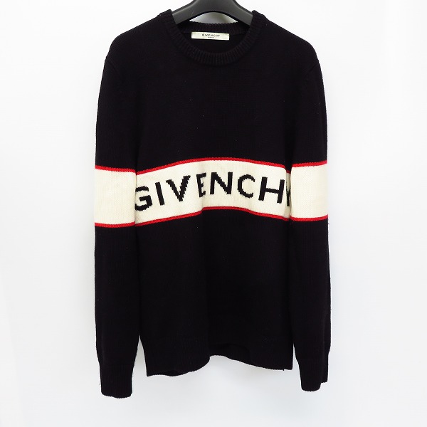 実際に弊社で買取させて頂いたGIVENCHY/ジバンシー ロゴ/ボーダー バンドヘビー セーター/BM900G400M/S