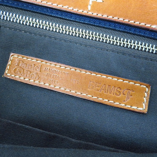 実際に弊社で買取させて頂いたDaniel&Bob×BEAMS/ダニエル＆ボブ×ビームス レザー×キャンバストートバッグ  の画像 4枚目