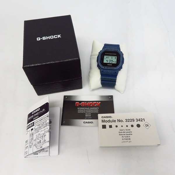 実際に弊社で買取させて頂いたG-SHOCK/Gショック デニムドカラー スクエアモデル/DW-5600DE-2JFの画像 8枚目