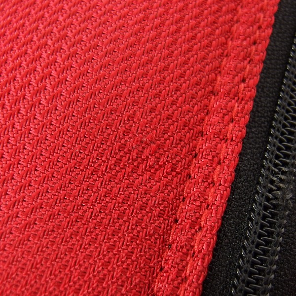 実際に弊社で買取させて頂いたLe coq sportif/ルコックスポルティフ 9型47インチ対応 キャディバッグ レッド×ブラック/QQ1143の画像 7枚目