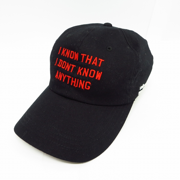 実際に弊社で買取させて頂いたuniform experiment/ユニフォームエクスペリメント 17AW TYPOGRAPHY CAP ブラック