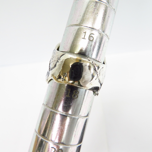 実際に弊社で買取させて頂いた【ギャラ付】CRAZY PIG/クレイジーピッグ LIVE SKULL/ライブスカル リング #989/18号の画像 7枚目