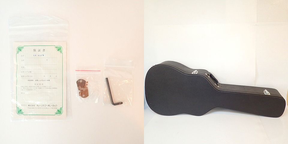 実際に弊社で買取させて頂いた★S.Yairi/Sヤイリ YD-42/N アコースティックギター ハードケース付きの画像 9枚目