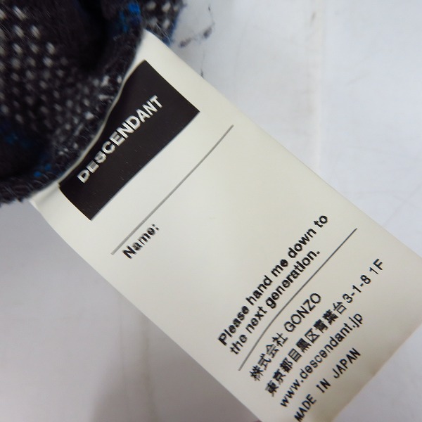 実際に弊社で買取させて頂いたDESCENDANT/ディセンダント 16AW フード シャツパーカー 162ds-shm04/1の画像 3枚目