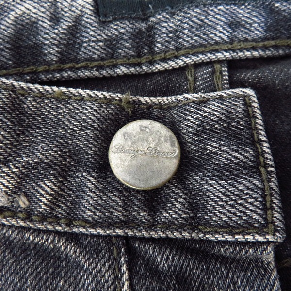 実際に弊社で買取させて頂いたLOUNGE LIZARD/ラウンジリザード ダメージ加工 スリム ブラックデニムパンツ/2の画像 6枚目