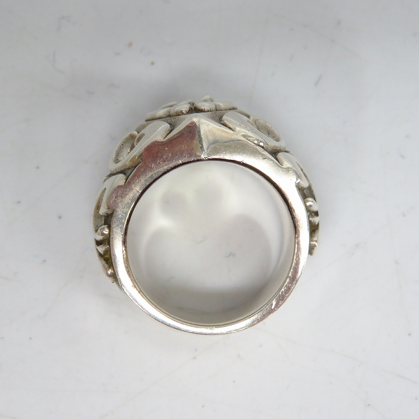 実際に弊社で買取させて頂いたSNAKED LOWS/スネイキッド ロウズ ディールデザイン ダイヤソリッドリング 10.5号の画像 3枚目