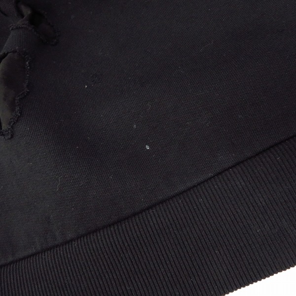 実際に弊社で買取させて頂いた【JPタグ】GIVENCHY/ジバンシー デストロイ/クラッシュ加工 ロゴ プルオーバー パーカー/フーディー Size：Sの画像 6枚目