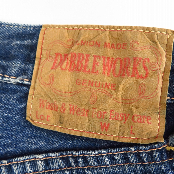 実際に弊社で買取させて頂いたWAREHOUSE/ウェアハウス DUBBLEWORKS/ダブルワークス ボタンフライ デニムパンツ/ジーンズ Size：33の画像 3枚目
