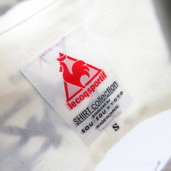 実際に弊社で買取させて頂いたle coq sportif×SOU SOU/ルコックスポルティフ×ソウソウ サイクリング 総柄 長袖シャツ Sの画像 2枚目
