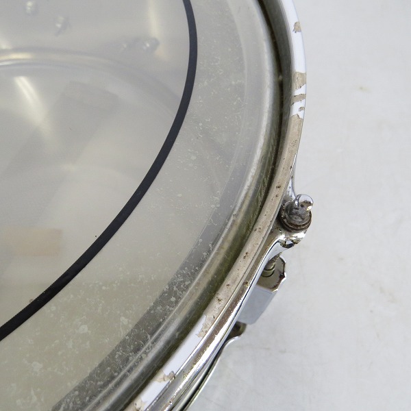 実際に弊社で買取させて頂いたPearl/パール Steel shell スネア 約14×6.5の画像 4枚目