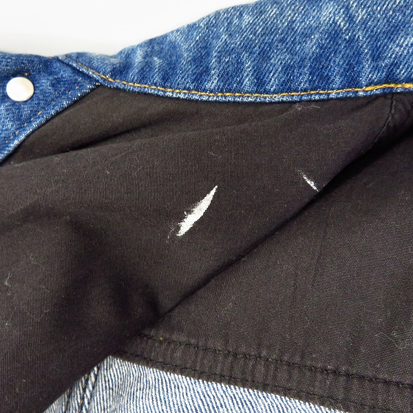 実際に弊社で買取させて頂いたGIVENCHY/ジバンシィ バックロゴ ダメージ加工 デニムジャケット/Gジャン/17F 1006 469/Sの画像 6枚目