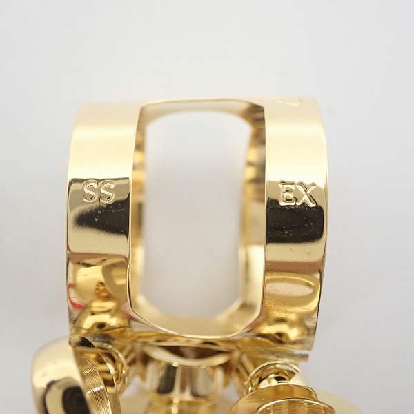 実際に弊社で買取させて頂いた【美品】BULLSEYE/ブルズアイ BULLS EX/ブルズEX SELMER SOP ソプラノサックス用 リガチャーの画像 4枚目