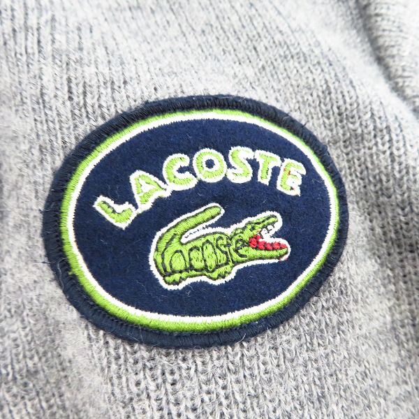 実際に弊社で買取させて頂いたLACOSTE/ラコステ ウール ニットカーディガン グレー 3の画像 5枚目