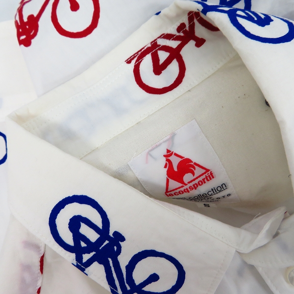 実際に弊社で買取させて頂いたle coq sportif×SOU SOU/ルコックスポルティフ×ソウソウ サイクリング 総柄 長袖シャツ Sの画像 4枚目