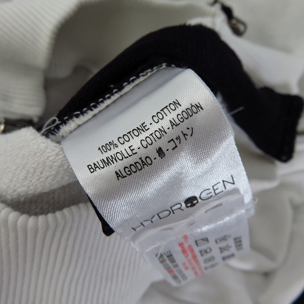 実際に弊社で買取させて頂いたHYDROGEN/ハイドロゲン サイドジップ スカル/スター プリントパーカー XSの画像 4枚目