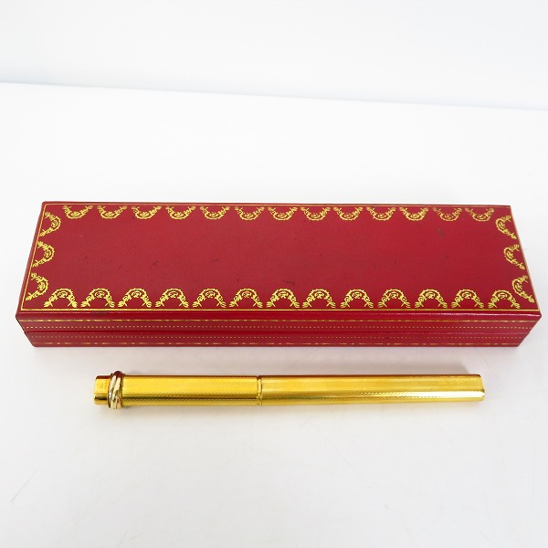 実際に弊社で買取させて頂いたCartier/カルティエ カートリッジ式  金色ボールペン ケース付の画像 5枚目