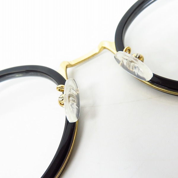 実際に弊社で買取させて頂いたCELINE/セリーヌ 眼鏡/メガネフレーム ブラック×ゴールド CL-50001U/Col.001の画像 2枚目