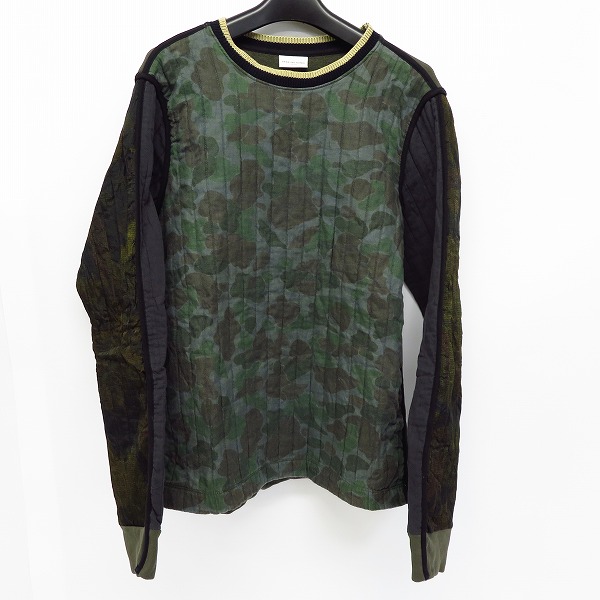 実際に弊社で買取させて頂いたDRIES VAN NOTEN/ドリス ヴァン ノッテン 切り替え長袖トレーナー/カモ S
