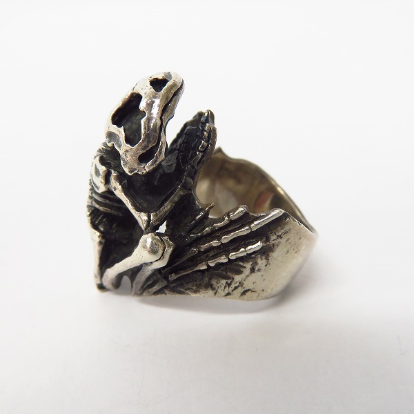 実際に弊社で買取させて頂いたCRAZY PIG/クレイジーピッグ スケルトンフロッグ リング 15.5号の画像 2枚目