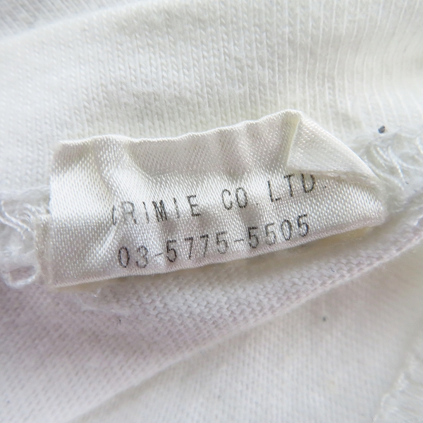 実際に弊社で買取させて頂いたCRIMIE/クライミー 胸ポケット プリント Tシャツ/ロングスリーブ カットソー/M/L 2点セットの画像 5枚目