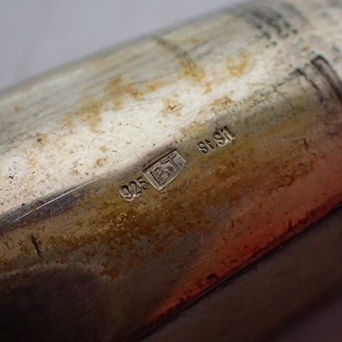 実際に弊社で買取させて頂いた【詳細不明】BRENDAN TIBBS SV925製 シルバー925 テナーサックス用 マウスピース メタルマウスピースの画像 6枚目