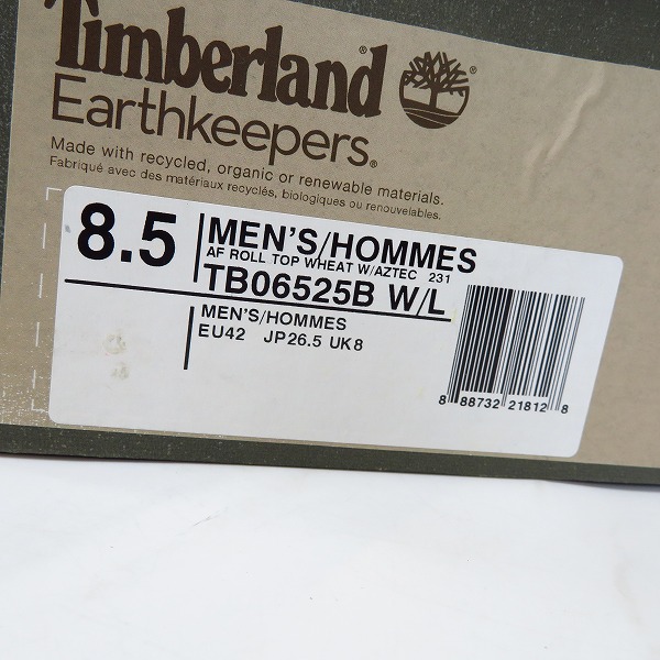 実際に弊社で買取させて頂いたTimberland/ティンバーランド ロールトップ ブーツ TB06525B/26.5の画像 9枚目