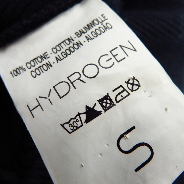 実際に弊社で買取させて頂いたHYDROGEN/ハイドロゲン ロゴ/スカル刺繍 ダメージ加工 スウェットジップパーカー/Sの画像 3枚目