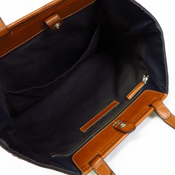 実際に弊社で買取させて頂いたDaniel&Bob×BEAMS/ダニエル＆ボブ×ビームス レザー×キャンバストートバッグ  の画像 3枚目