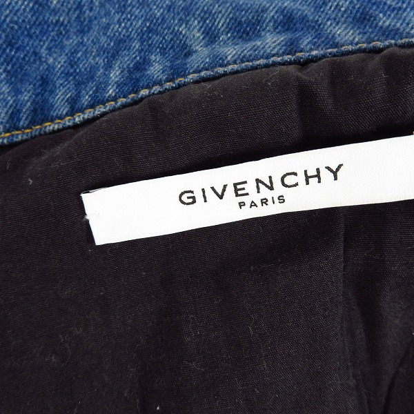 実際に弊社で買取させて頂いたGIVENCHY/ジバンシィ バックロゴ ダメージ加工 デニムジャケット/Gジャン/17F 1006 469/Sの画像 2枚目