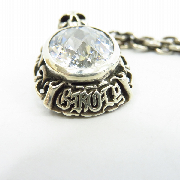 実際に弊社で買取させて頂いたDEAL DESIGN/ディールデザイン スカル ストーン ペンダントトップ/チェーン付きの画像 3枚目