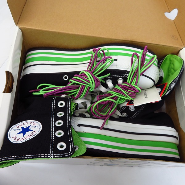 コンバース　厚底　ALL STAR PLT ST KNEE-HI 24.5 未使用】CONVERSE/コンバース オールスター PLT ST KNEE-HI 厚底