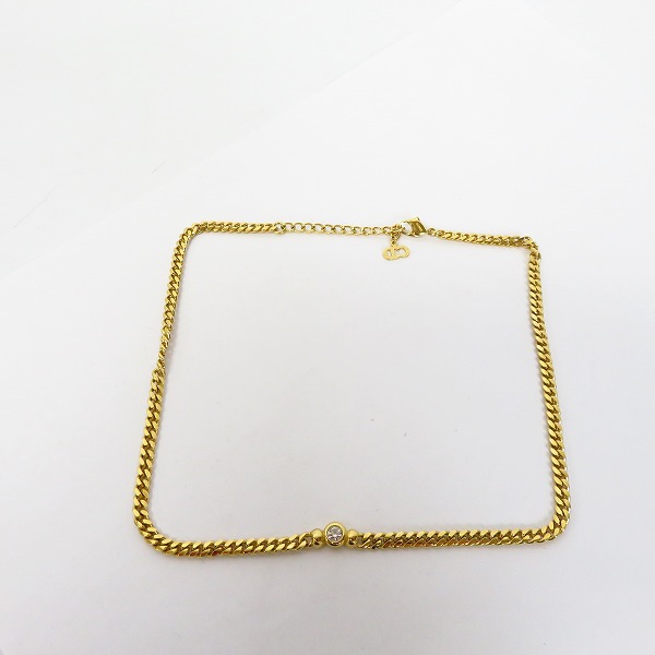 実際に弊社で買取させて頂いたChristian Dior/クリスチャンディオール オールド ゴールドネックレスの画像 6枚目