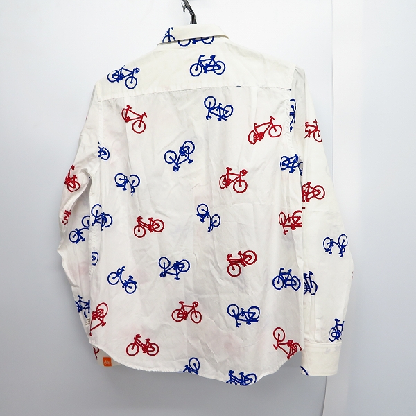実際に弊社で買取させて頂いたle coq sportif×SOU SOU/ルコックスポルティフ×ソウソウ サイクリング 総柄 長袖シャツ Sの画像 1枚目