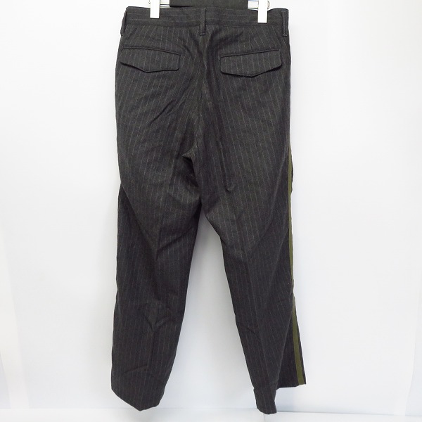 実際に弊社で買取させて頂いたHEAD PORTER PLUS/ヘッドポータープラス ライン ウールストライプ スラックス/Mの画像 1枚目