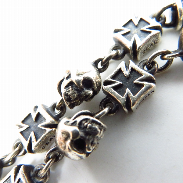 実際に弊社で買取させて頂いたDEAL DESIGN/ディールデザイン スカルス アイアンクロス ブレスレットの画像 1枚目