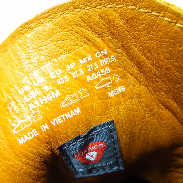 実際に弊社で買取させて頂いたTimberland/ティンバーランド 6インチ プレミアムブーツ A1H6M/US9 1/2の画像 5枚目