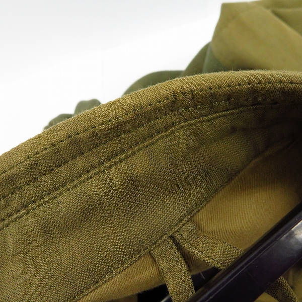 実際に弊社で買取させて頂いたMIHARA YASUHIRO/ミハラヤスヒロ ニット切替 ジップロングコート Mの画像 7枚目