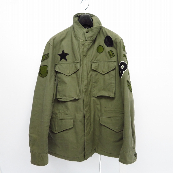 実際に弊社で買取させて頂いたuniform experiment/ユニフォームエクスペリメント 16SS ミリタリージャケット ワッペン/4