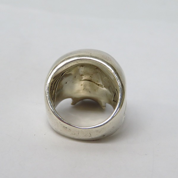 実際に弊社で買取させて頂いた【ギャラ付】CRAZY PIG/クレイジーピッグ LARGE EVIL SKULL/ラージ エビル スカルリング/13.5-14号 の画像 3枚目