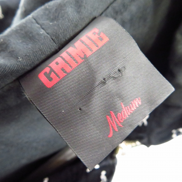 実際に弊社で買取させて頂いたCRIMIE/クライミー スカル総柄 ジップアップ フードジャケット/Mの画像 2枚目