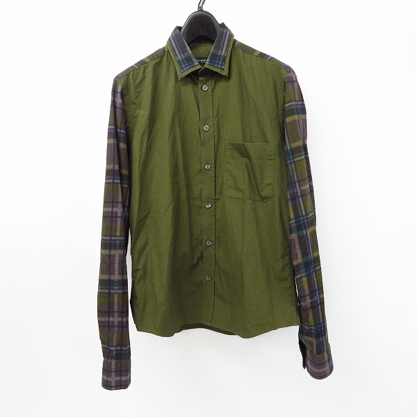 実際に弊社で買取させて頂いたGIVENCHY/ジバンシィ コットン チェック切替 長袖シャツ15/38