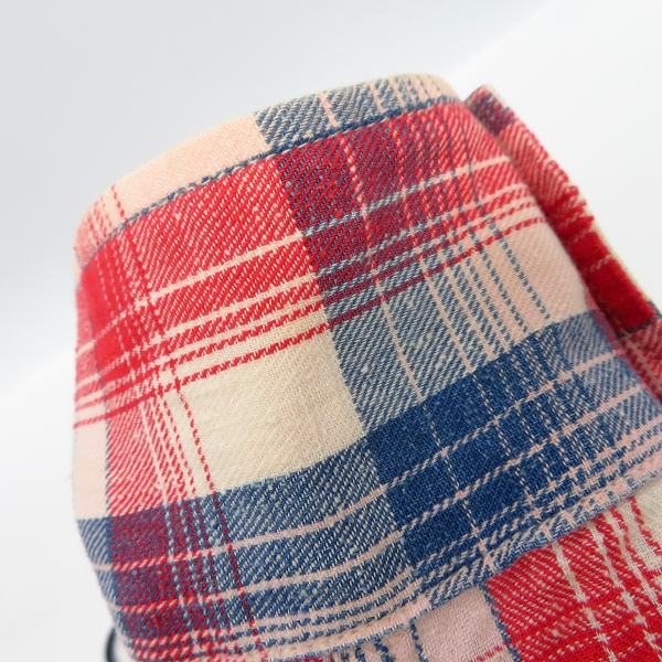 実際に弊社で買取させて頂いたBLUE BLUE/ブルーブルー チェックシャツ/デニム ハーフパンツ 2/31 2点セットの画像 4枚目