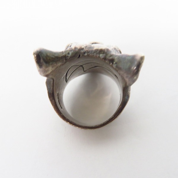 実際に弊社で買取させて頂いたCRAZY PIG/クレイジーピッグ WOLF RING/ウルフリング 12.5号の画像 4枚目
