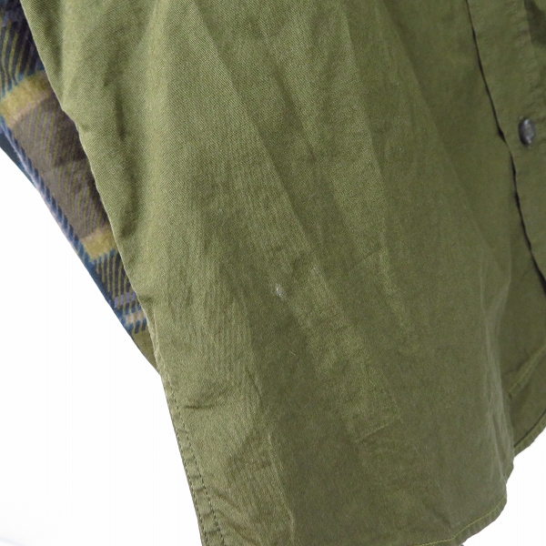 実際に弊社で買取させて頂いたGIVENCHY/ジバンシィ コットン チェック切替 長袖シャツ15/38の画像 6枚目