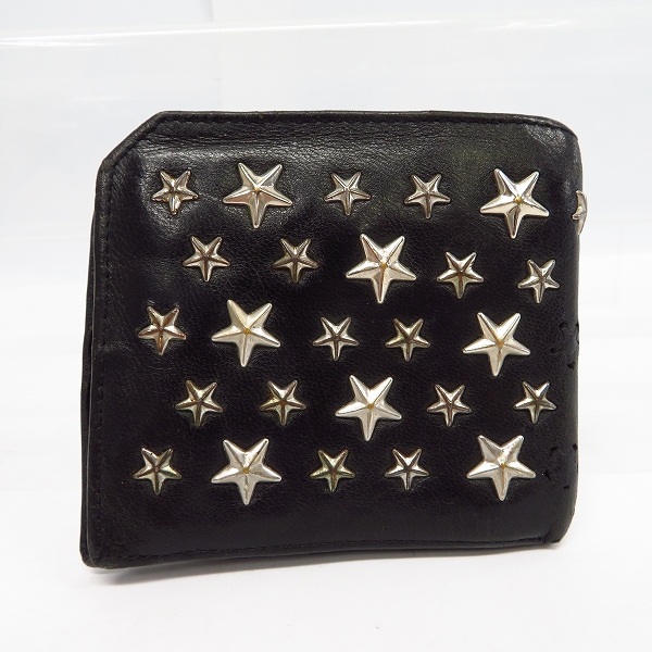 実際に弊社で買取させて頂いたJIMMY CHOO/ジミーチュウ スタースタッズウォレット/二つ折り財布 の画像 1枚目